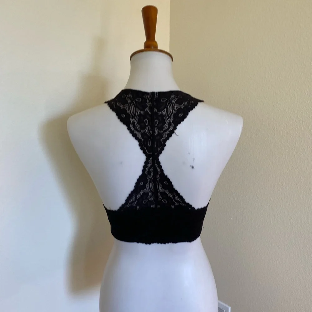 Intimately Free People Women’s Bra Black Size Medium Lace Bralette